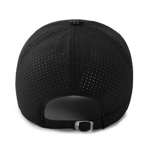 Custom 6-Panel Breathable & Waterproof Baseball Cap with Metal Buckle Unisex Sporty Formal Design <b>Drilled</b> Holes & Mesh Fabric - Product Image 4
