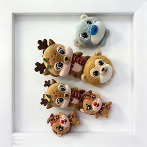 Customized <b>Cute</b> Cartoon <b>Bear</b> Plush Pillow with Embroidered Design Stress Relief Toy for Festive Use - Product Image 5