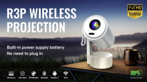 2025 Factory Wholesale Home Theater <strong>Projector</strong> R3P with Battery <strong>Built</strong> <strong>in</strong> Android 13 Media BT5.0 Smart 4K Streaming <strong>Tv</strong> <strong>Projector</strong> - Product Image 2