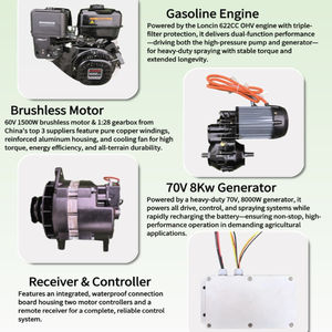 เครื่องพ่นยาเกษตร Vigorun SPRY600 เครื่องยนต์สี่จังหวะ เครื่องพ่นยาเกษตรแบบสตาร์ทเอง เครื่องพ่นยาฆ่าแมลง - Product Image 4