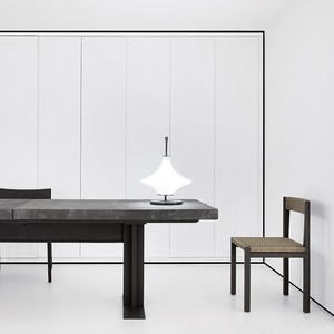 Lampe de table minimaliste moderne E27 LED 220V, base en marbre, abat-jour en verre, lampe de bureau pour salon et chambre à coucher - Product Image 3