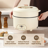 Cuisinière électrique multifonction Great Bear de haute qualité en acier inoxydable avec contrôle intelligent, intérieur antiadhésif, minuterie et maintien au chaud automatique pour la maison