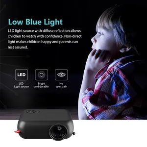 A10 Xách Tay <span class=keywords><strong>Mini</strong></span> Chiếu Rạp Hát Tại Nhà LED Videoprojector Trẻ Em Quà Tặng Beamer Tương Thích Với HD Thông Minh TV Box Hỗ Trợ 1080P Movie - Product Image 3
