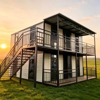Maison conteneur modulaire extensible Shinestone économique à double aile, bâtiment préfabriqué pliable avec intérieur personnalisé