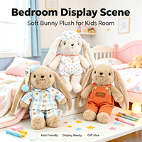 Peluche mignonne Annie Lapin, grande taille, compagnon de sommeil réconfortant, cadeau d'anniversaire pour filles