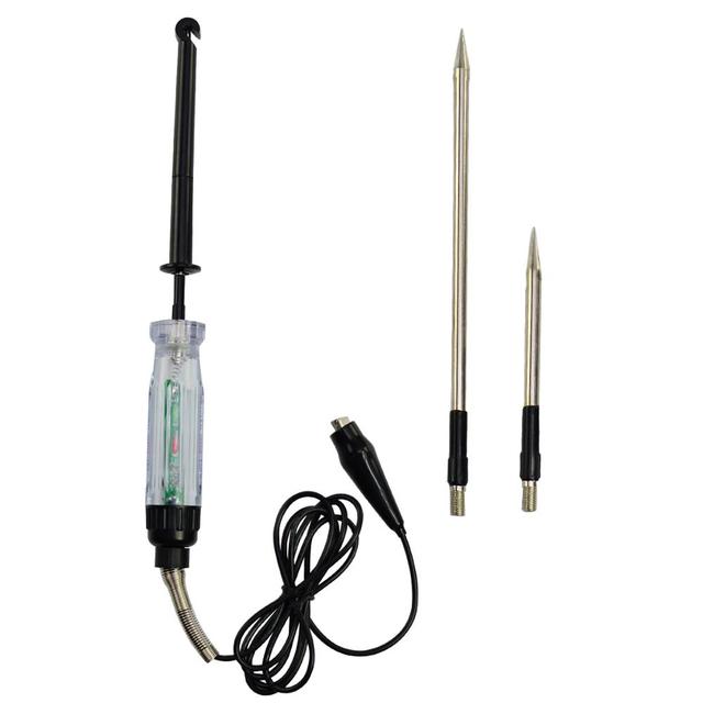 ALLOSUN DC 6-24V Alligator Clip Probe Light System Car Battery Tester Electric Circuit Voltage Diagnostic Pen for All Cars