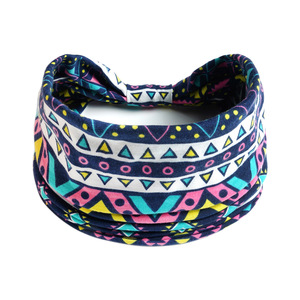 Wholesale Wide Boho Headbands Elastic Bandana Non Sweat Fashion Large Headwraps Hair <b>Bands</b> Headwear Sports Running Yoga - Product Image 1