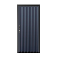 Porte coulissante pliante ignifuge entièrement en aluminium pour séparation de cuisine, chambre à gaz naturel et climatisation