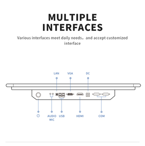 Được xây dựng trong loa 2*10 Wát thông tin truy vấn Máy 21.5 inch Vé máy in LCD tương tác màn hình cảm ứng <span class=keywords><strong>kiosk</strong></span> - Product Image 5