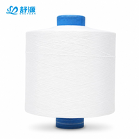 Fil recouvert de spandex hautement élastique 150D/48F, fil recouvert de polyester 40D pour machine à tricoter des chaussettes, vente en gros
