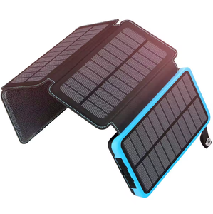 Cargador <span class=keywords><strong>Solar</strong></span> de Alta Calidad de 20000 mAh con 4 Paneles y Doble USB, Banco de Energía <span class=keywords><strong>Solar</strong></span> 2024 - Product Image 1
