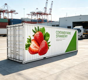 Conteneur de culture de fraises modulaire et portable, système de culture hydroponique vertical intelligent pour l'intérieur - Product Image 1