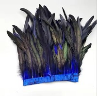 Plumes de queue de coq colorées de 30-35 cm pour accessoires de costume de carnaval, de fête, de danse et de vêtements