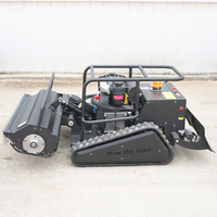 Livraison gratuite, tondeuse à gazon télécommandée Euro 5 CE EPA, tondeuse robotisée multifonctionnelle à moteur diesel, tondeuse robotisée pour pentes raides de 1200 mm