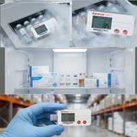 Registrador de Datos de Temperatura Médica Desechable de ABS para Transporte de Vacunas, Disponible con Servicio OEM Personalizado, Pantalla LCD y Puerto USB