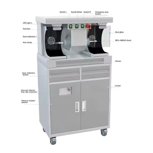 Machine de polissage de film de table pour laboratoire dentaire avec armoire à vide - Product Image 4