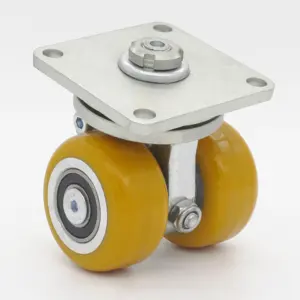 Self-balancing SS Self-balancing Agv Caster Wheel For Robot 3 4 Inch Dual Wheels