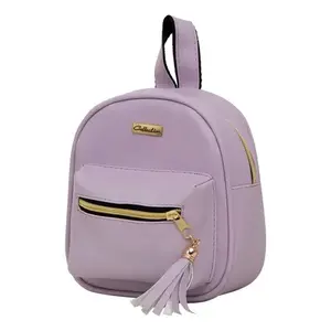 Mochila Fana Xara Lilac para niñas, mochila de día de estilo moderno con cierre de cremallera Oxford impermeable de 1 litro - Product Image 3