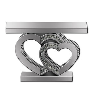 Table <span class=keywords><strong>console</strong></span> moderne argent diamant écrasé avec miroir comme table <span class=keywords><strong>d</strong></span>'<span class=keywords><strong>entrée</strong></span> ou de couloir pour le salon - Product Image 6