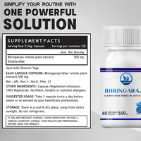 Capsules Bhringaraja de marque propre OEM/ODM pour favoriser la croissance des cheveux, nourrir le cuir chevelu et renforcer les follicules pileux pour adultes