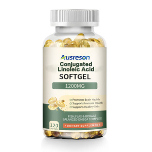 Suplemen Kesehatan Ausreson OEM Fat Burner Conjugated Linoleic Acid (<span class=keywords><strong>CLA</strong></span>) Softgels 1000mg Kapsul <span class=keywords><strong>CLA</strong></span> - Product Image 1