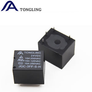 Электромагнитное силовое реле TONGLING BLUE 24В, 4 контакта, 10А, JQC-3FF-S-H, для монтажа на печатную плату, более 2 ампер - Product Image 4
