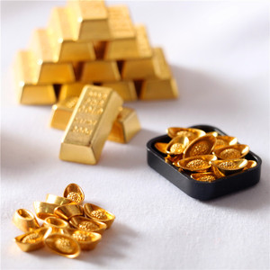 Accesorios para Casa de Muñecas, Mini Lingotes Ruyi, Barras de <span class=keywords><strong>Oro</strong></span> y Monedas de Cobre, Adornos en Miniatura - Product Image 4