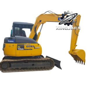 Excavatrice d'occasion Komatsu 78US-6, marque japonaise d'origine, 7 tonnes, petite taille, sur chenilles en caoutchouc. - Product Image 1