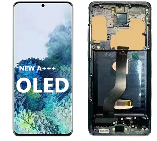 OLED LCD Display Assembly for Samsung galaxy a20 S20 Plus G985B S20 G980F/DS G980B LCD Touch Screen With Frame