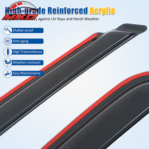 Pare-soleil de fenêtre pour Chevrolet Silverado et GMC Sierra 1500 2500 HD, cabine standard 07-14, protection latérale de la vitre de porte de voiture intégrée au cadre - Product Image 4