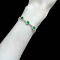 Pulsera de Jadeíta Birmana Natural de Grado A, Pulsera Redonda de Jadeíta, Pulsera de Jadeíta para Mujer, Regalo (Certificado por NGTC)