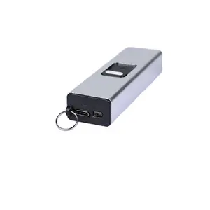 Isqueiro elétrico USB à prova de vento sem chama de arco duplo para cigarro, isqueiro eletrônico de plasma para presente personalizado