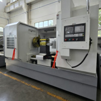 Torno CNC de Servicio Pesado CK61125, Torno Horizontal para Metal con Diámetro de Torneado de 1250 mm y Caja de Cambios de 4 Etapas