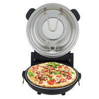 Four de Comptoir Multi-Fonction Électrique à Pizza Meilleure Vente du Fabricant Direct, Pierre Émaillée, Verre Borosilicate
