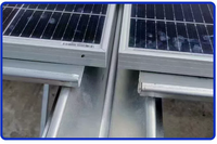 Support triangulaire en acier pour panneaux solaires photovoltaïques 41*21 pour toiture (peinture)