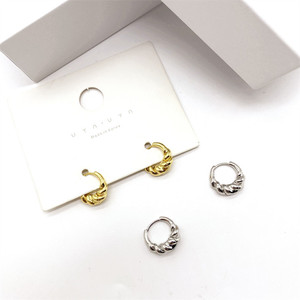 Zhenlu Jewelry Croissant <b>Cuff</b> <b>Earrings</b> Gold And Silver Zinc Alloy Fashion <b>Ear</b> Clips For Gift - Product Image 2