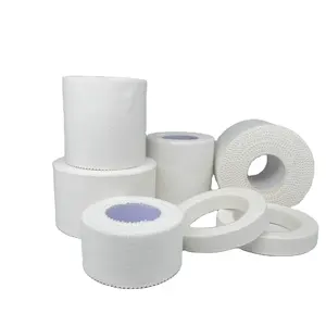 供应优质白色100% 棉医用运动捆扎带/运动胶带