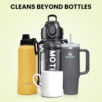 Tablettes effervescentes écologiques CE pour le nettoyage des bouteilles d'eau, détachant avec parfum menthe pour bouteilles, tasses et pailles réutilisables