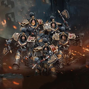 <span class=keywords><strong>Soldati</strong></span> in Vetro Dark Source Horus Rebellion Space Wolf Varadir Wolf Guard Group of Five 1:18 per Maternità - Product Image 6