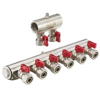 Válvula de colector de latón para sistema de desagüe DN16 2-3-4-5-6L