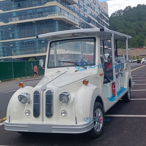 Voiture de tourisme classique blanche, fabriquée en Chine, style rétro électrique - Product Image 1