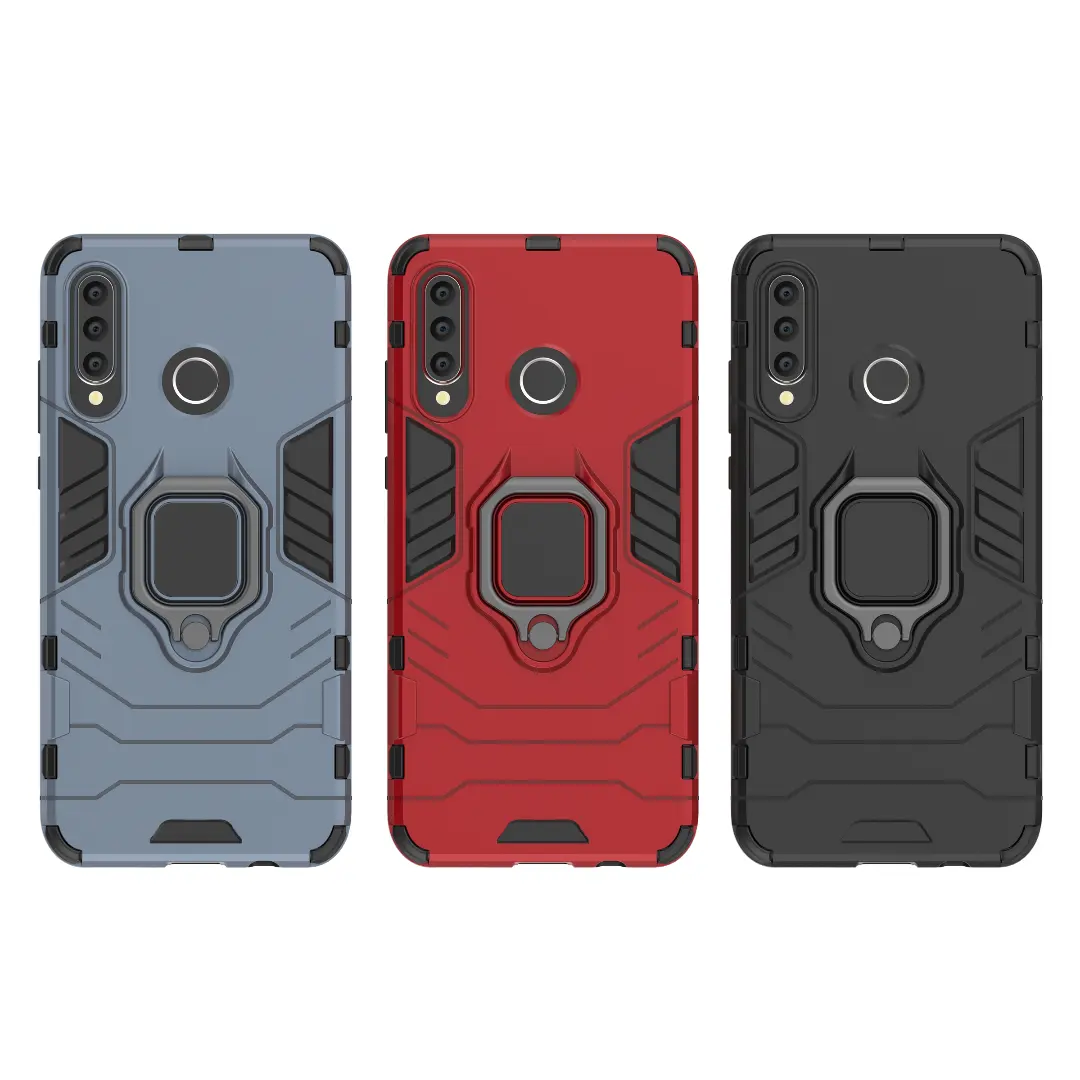 For HUAWEI P30/lite/pro Case Shockproof Magnetic Ring Stand Cover