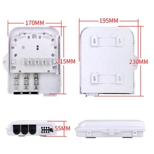 8-Core FTTH Drop Box 2 Negro Blanco ODP FTB Cable sin cortar Divisor de terminales de fibra óptica Caja de Equipo de cable de fibra óptica sin cortar - Product Image 6