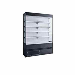 Vitrine réfrigérée commerciale de fruits et légumes de rideau aérien de double de matériel de réfrigération - Product Image 1