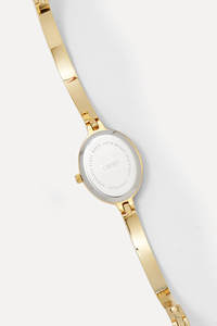 Montre-bracelet en quartz ellipse dorée GBHW pour femme, bracelet en acier inoxydable, bijoux de luxe, montre tendance - Product Image 3