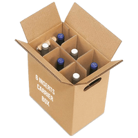 Boîte d'expédition en carton ondulé personnalisée, petite bouteille brune, mug cadeau, emballage pour bonbons, pots de miel, boîte d'emballage avec insert