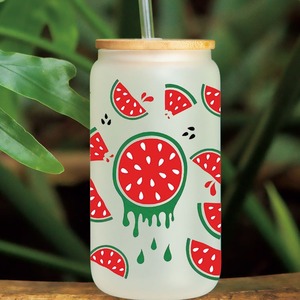 Botellas de 16 oz para Bebidas, Adhesivos de <span class=keywords><strong>Transferencia</strong></span> UV DTF con Diseño de Sandía, Envolturas para Vasos con Diseño de Béisbol MLB - Product Image 4