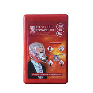 Respirator pemadam kebakaran wajah penuh perlindungan api 30 menit HARGA TERBAIK dengan Respirator tahan asap fleksibel untuk Hotel - Product Image 4