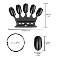 Présentoir en ABS durable pour faux ongles, nuancier de vernis gel, fournitures d'entraînement pour la manucure artistique