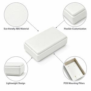 Boîtier en plastique ABS OEM pour batterie, boîtier électronique, boîtier de dispositif PCB, boîte de jonction, boîtier en plastique pour électronique - Product Image 6